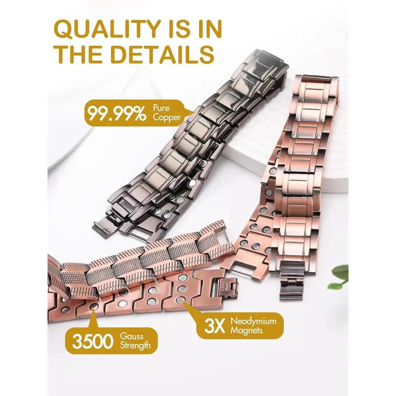 NESLEMY✨Copper magnetic bracelet——Relieve fatigue and promote blood circulation