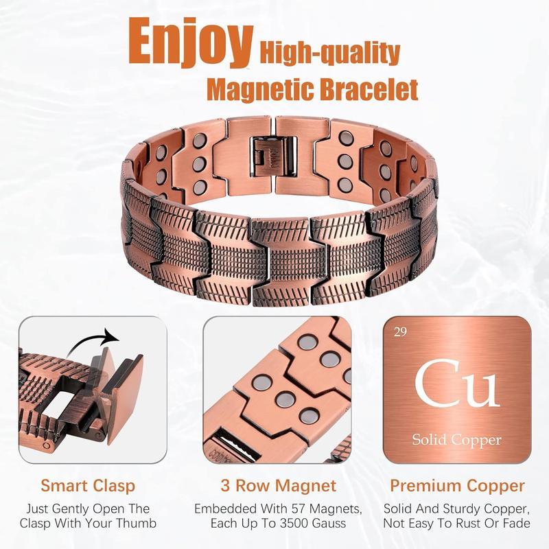 NESLEMY✨Copper magnetic bracelet——Relieve fatigue and promote blood circulation